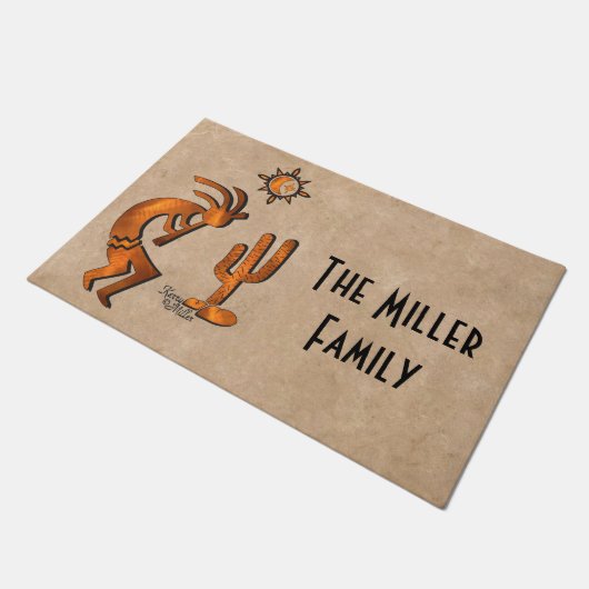 Southwest Kokopelli Doormat Fußmatte (Schrägansicht)