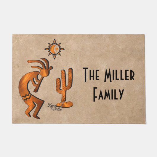 Southwest Kokopelli Doormat Fußmatte (Vorderseite)