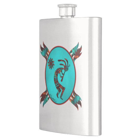 Southwest Kokopelli Flachmann (Links)