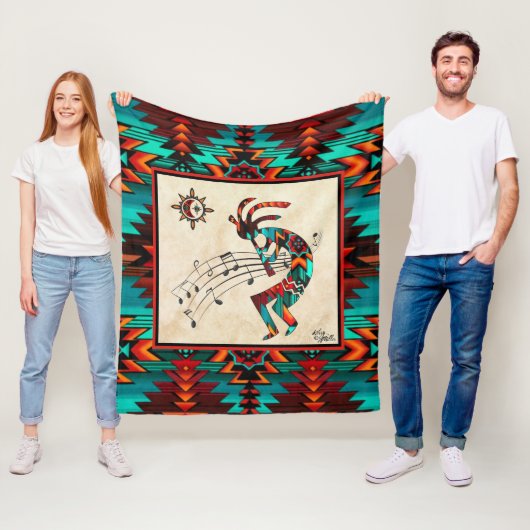 Southwest Kokopelli Fleece Blanket (Beispiel)