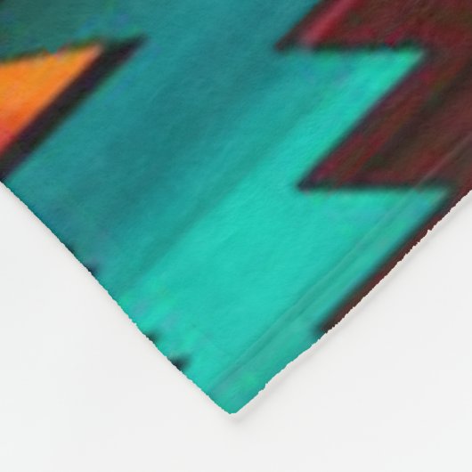 Southwest Kokopelli Fleece Blanket (Ecke)