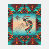 Southwest Kokopelli Fleece Blanket (Vorderseite)