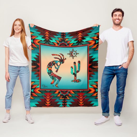 Southwest Kokopelli Fleece Blanket (Beispiel)