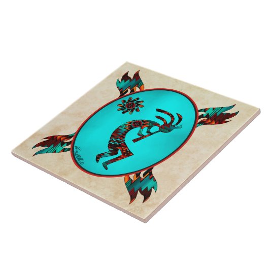 Southwest Kokopelli Fliese (Seite)
