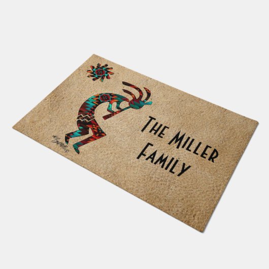 Southwest Kokopelli Fußmatte (Schrägansicht)