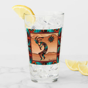 Southwest Kokopelli Glass Cup Glas