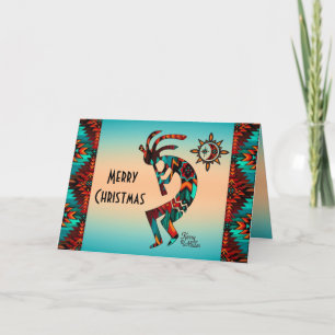 Southwest Kokopelli Holiday Card Feiertagskarte