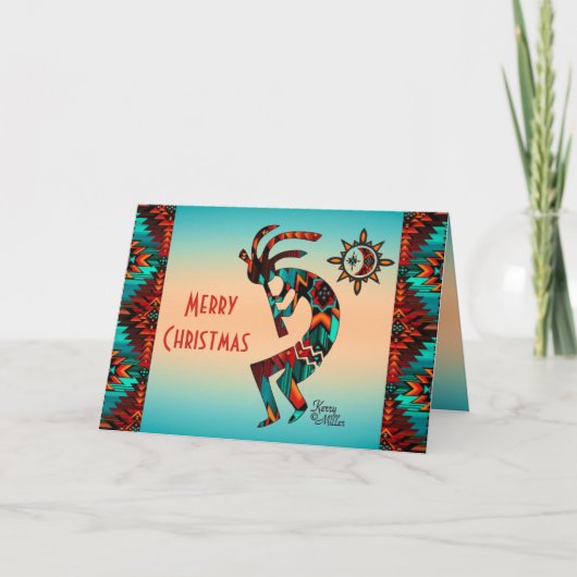 Southwest Kokopelli Holiday Card Feiertagskarte (Vorderseite)