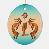 Southwest Kokopelli Keramik Ornament (Links)