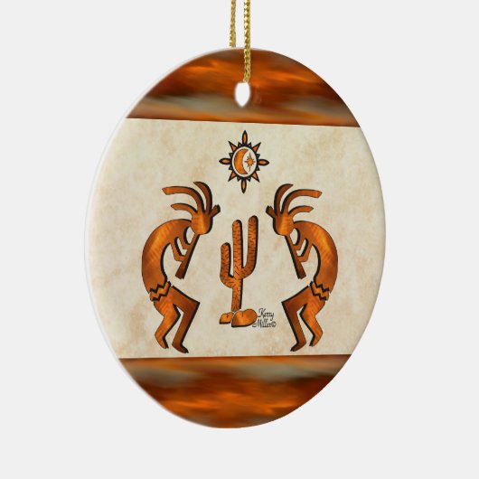 Southwest Kokopelli Keramik Ornament (Rechts)