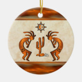 Southwest Kokopelli Keramik Ornament (Vorne)