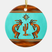 Southwest Kokopelli Keramik Ornament (Vorne)