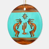 Southwest Kokopelli Keramik Ornament (Links)