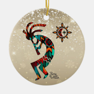 Southwest Kokopelli Keramik Ornament