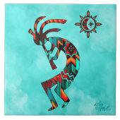 Southwest Kokopelli Keramik Tile Fliese (Vorderseite)