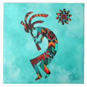 Southwest Kokopelli Keramik Tile Fliese (Vorderseite)