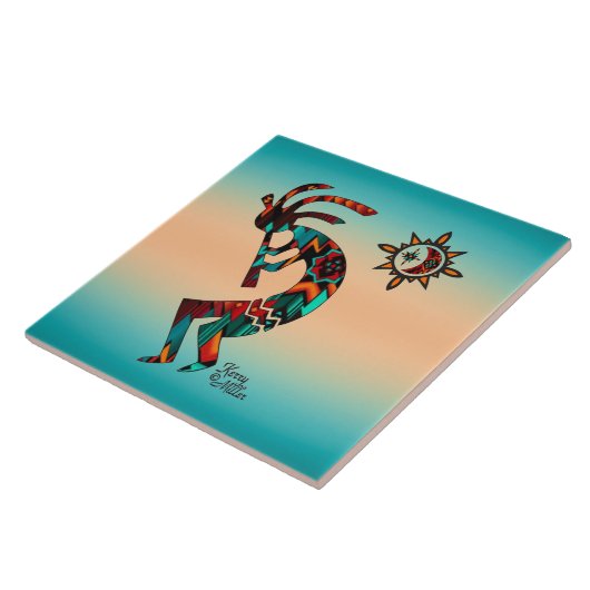 Southwest Kokopelli KERAMIK TILE Fliese (Seite)