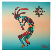 Southwest Kokopelli KERAMIK TILE Fliese (Vorderseite)