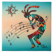 Southwest Kokopelli Keramik Tile Fliese (Vorderseite)