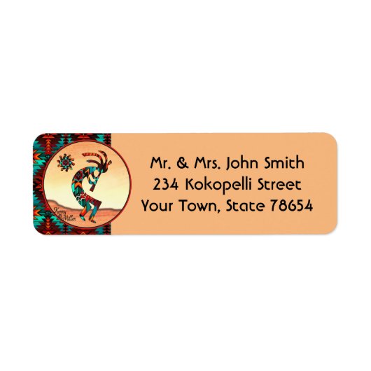 Southwest Kokopelli Label (Vorne)