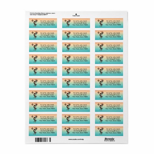 Southwest Kokopelli Label (Vorne)