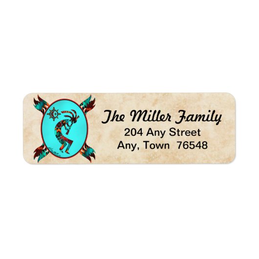 Southwest Kokopelli Label (Vorne)