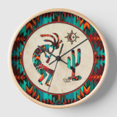 Southwest Kokopelli Large Clock Uhr (Vorderseite)