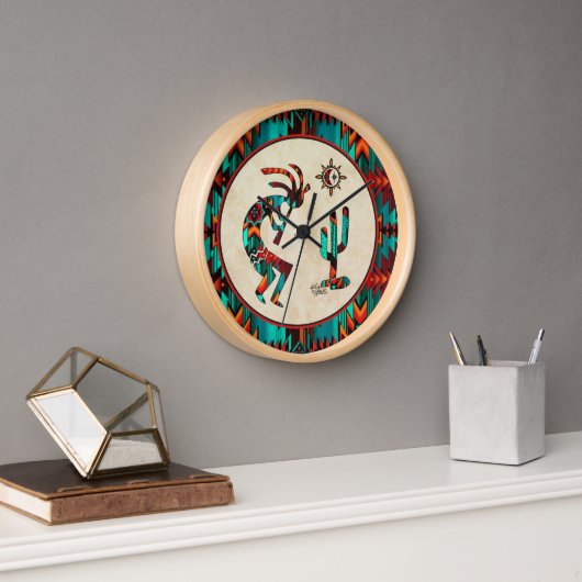 Southwest Kokopelli Large Clock Uhr (Büro)