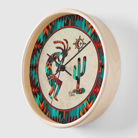 Southwest Kokopelli Large Clock Uhr (Winkel)