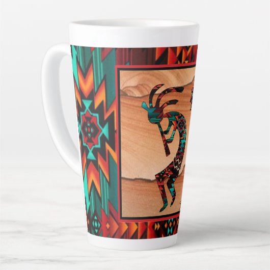 Southwest Kokopelli Latte Tasse (Linke Ecke)