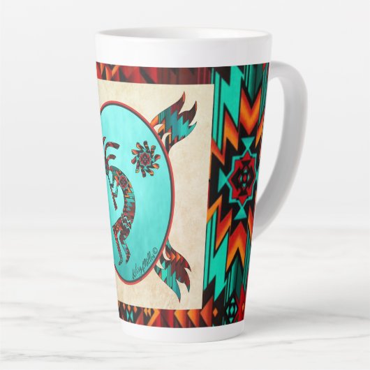 Southwest Kokopelli Latte Tasse (Rechte Ecke)