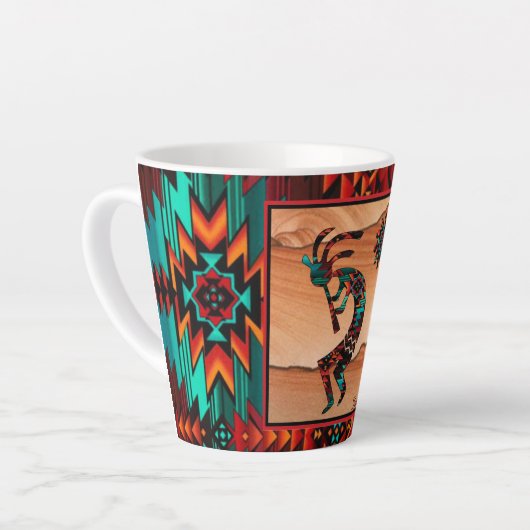 Southwest Kokopelli Latte Tasse (Linke Ecke)