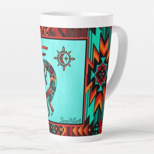 Southwest Kokopelli Latte Tasse (Rechte Ecke)