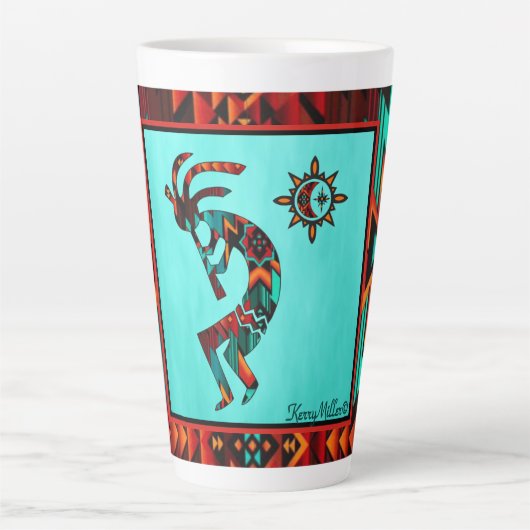 Southwest Kokopelli Latte Tasse (Vorderseite)