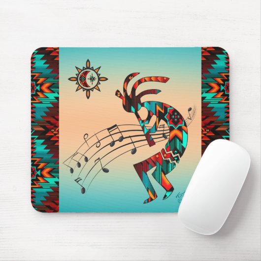 Southwest Kokopelli Mouse Pad Mousepad (Mit Mouse)