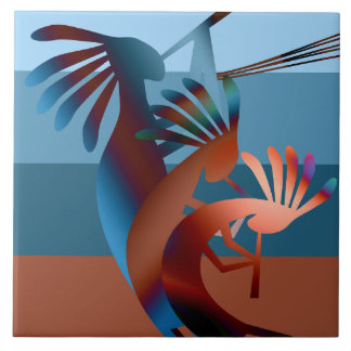 Southwest Kokopelli Music 2 Fliese