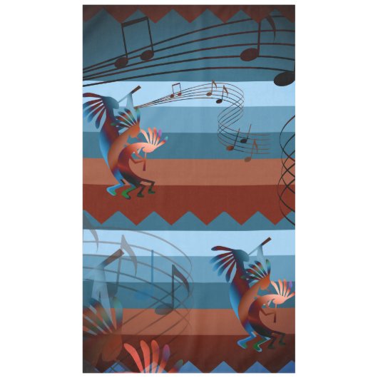 Southwest Kokopelli Music 2 L Tablecloth Tischdecke (Vorderseite)