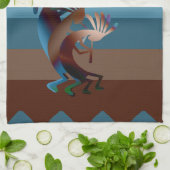 Southwest Kokopelli Music Geschirrtuch (Gefaltet)