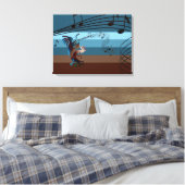 Southwest Kokopelli Music Wrapped Canvas Leinwanddruck (Insitu (Schlafzimmer))