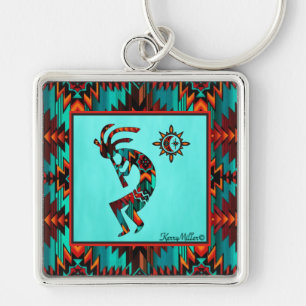 Southwest Kokopelli Playing Flute Schlüsselanhänge Schlüsselanhänger