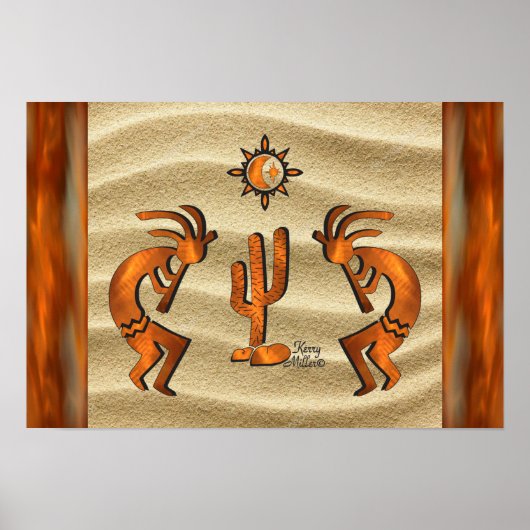 Southwest Kokopelli Poster (Vorne)