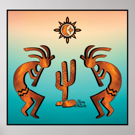 Southwest Kokopelli Poster (Vorne)