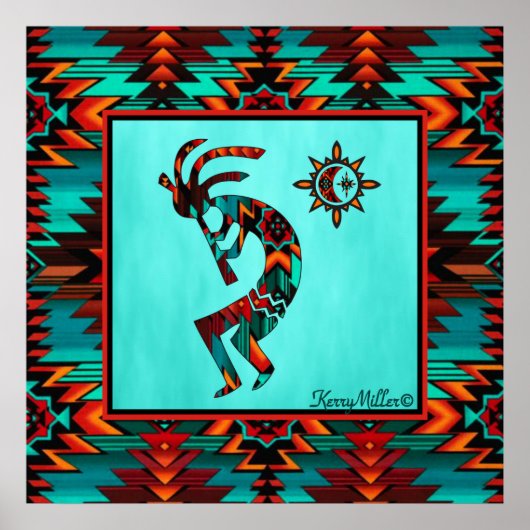 Southwest Kokopelli Poster (Vorne)
