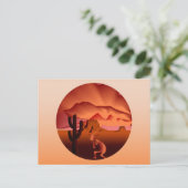 Southwest Kokopelli Postkarte (Stehend Vorderseite)