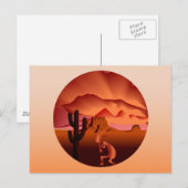 Southwest Kokopelli Postkarte (Vorne/Hinten)