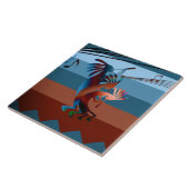 Southwest Kokopelli Sunset Music Large Tile Fliese (Seite)