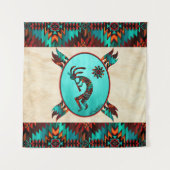 Southwest Kokopelli Tapestry Wandteppich (Vorderseite)