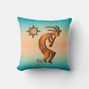 Southwest Kokopelli Throw Pillow Kissen