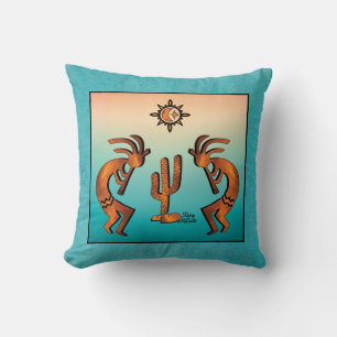 Southwest Kokopelli Throw Pillow Kissen