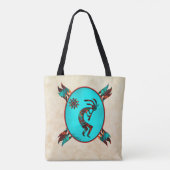 Southwest Kokopelli Tote Bag Tasche (Rückseite)